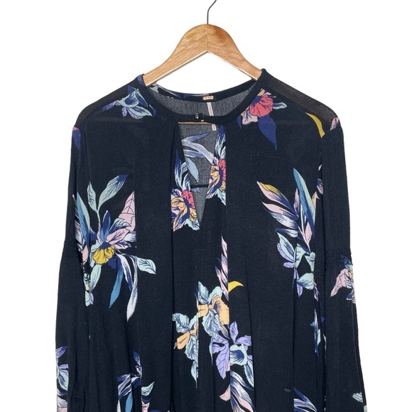 Free People Tree Swing Tropical Electric Orchid Mini Dress - Picture 6 of 15